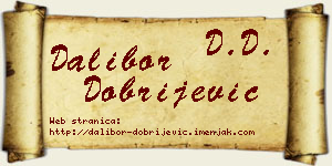 Dalibor Dobrijević vizit kartica